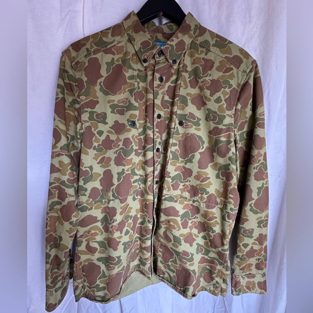 Penfield Men's Duck Camo Field jacket in Brown and Green